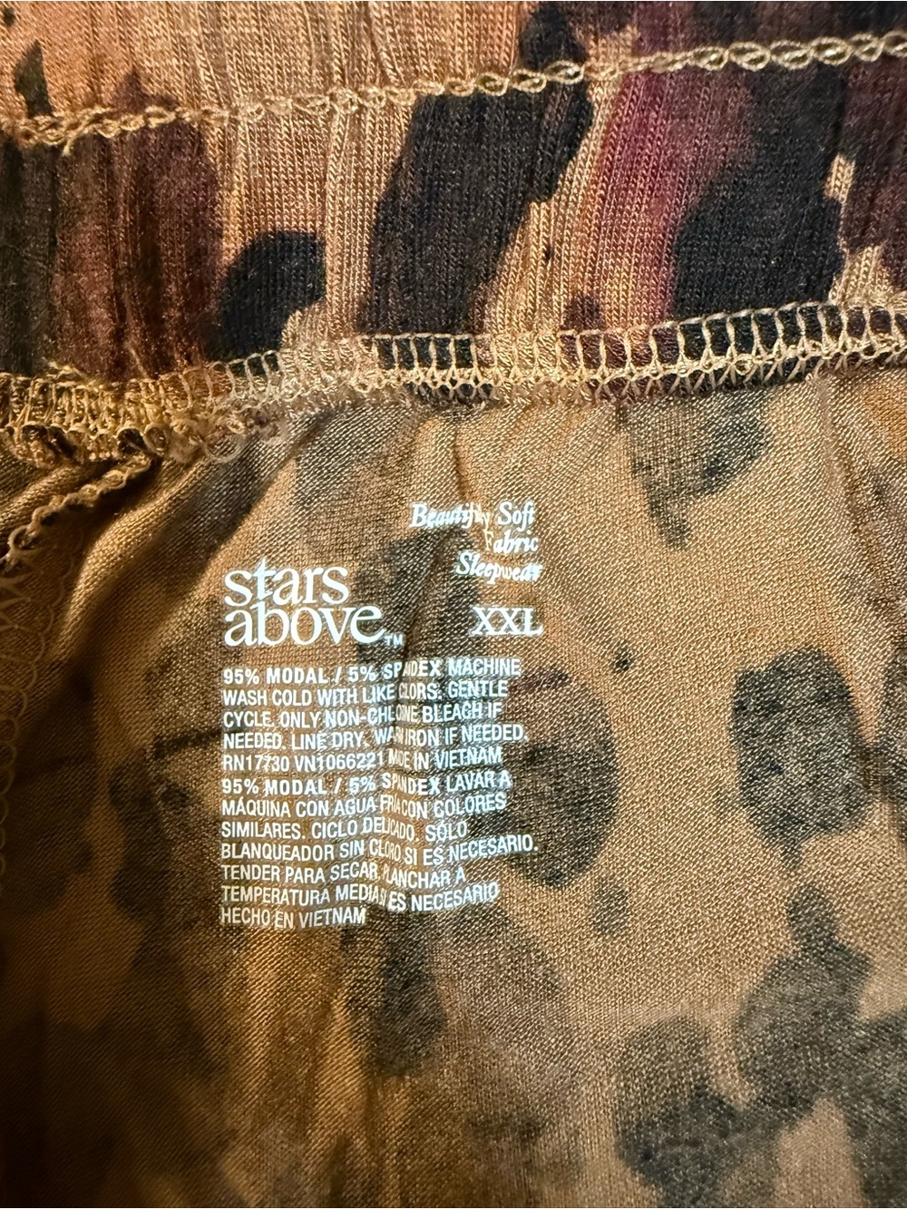 Stars Above leopard-print pajama set NWT - Picture 7 of 8
